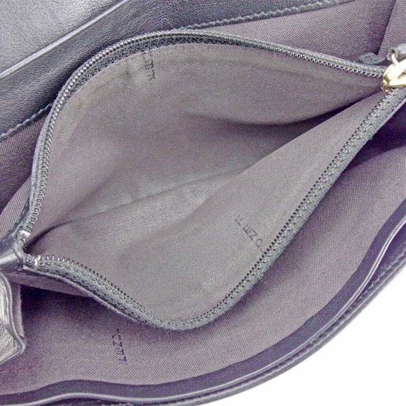 FENDI Long Wallet Pecan Beige Canvas ?~ Leather Authentic Used T9579 - Picture 5 of 8